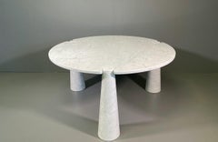 Rare Dining Table by Angelo Mangiarotti for Skipper in Carrara Marble