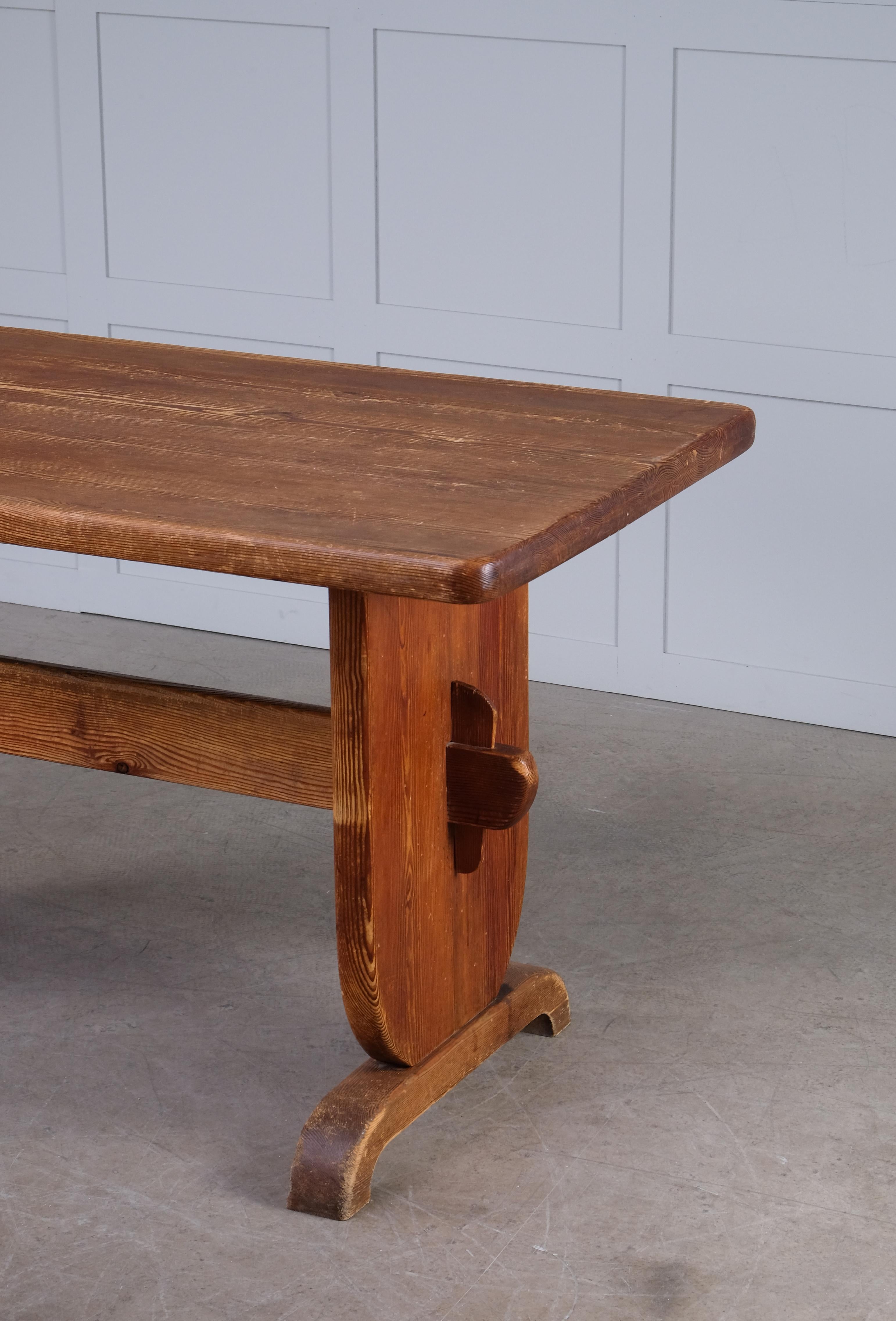 Rare Dining Table by Bo Fjaestad, Sweden, 1930s In Good Condition For Sale In Stockholm, SE