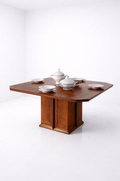 Rare dining table by Luciano Frigerio, model Paganini by Frigerio in Desio