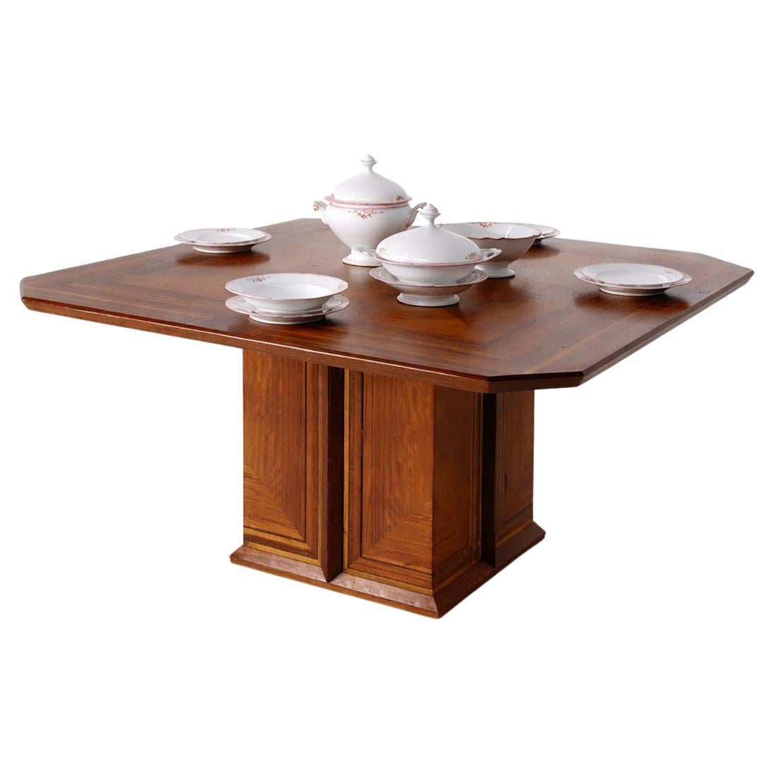 Rare table de salle à manger de Luciano Frigerio, modèle Paganini de Frigerio à Desio en vente