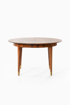Rare Dining Table in Brass and Rosewood by Ernst Kühn, 1950s