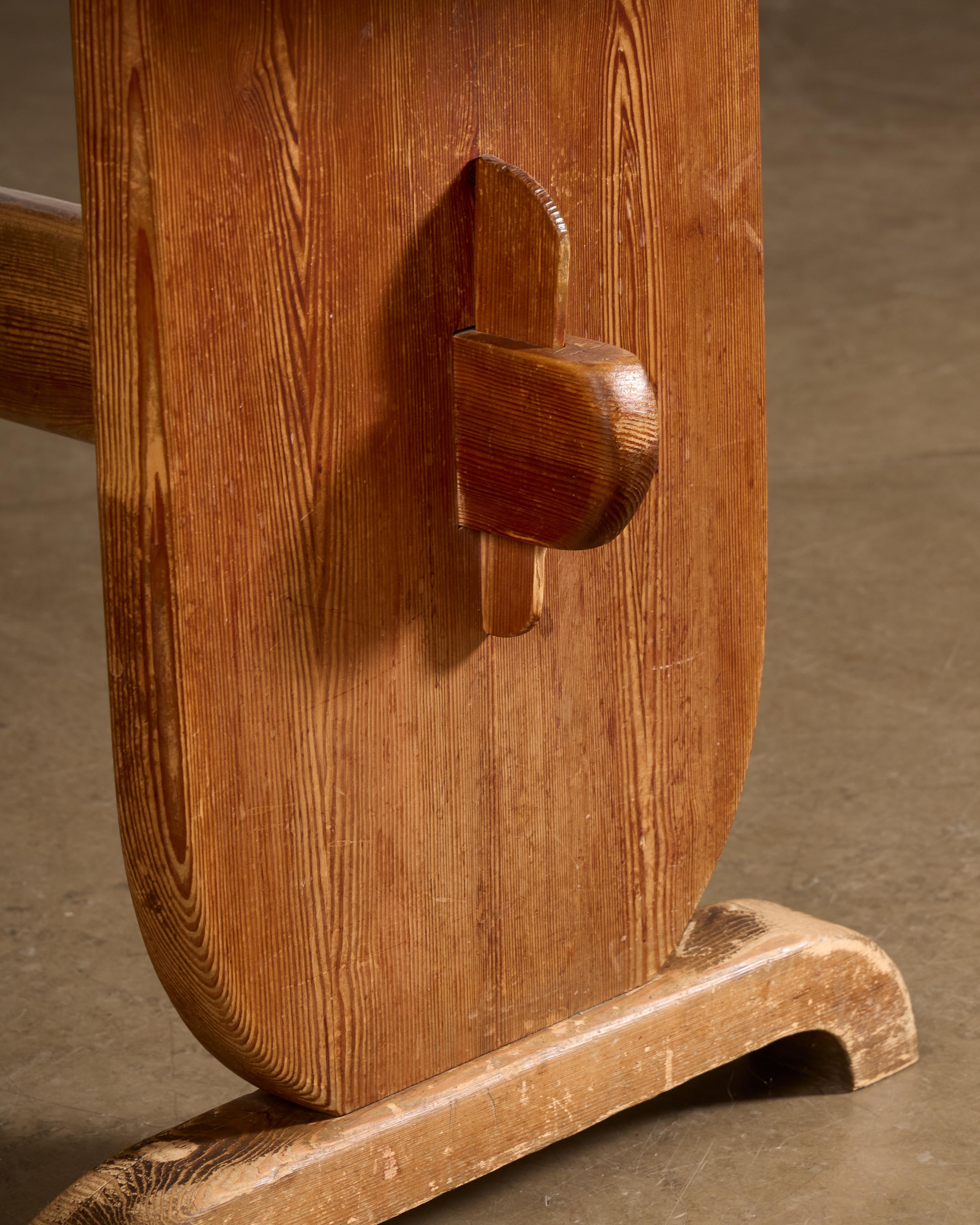 Rare dining table set by Bo Fjaestad, Sweden, 1930s 1