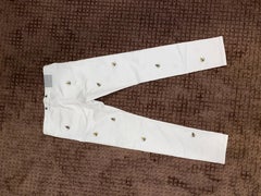 RARE Dior x Kaws White Denim Jeans Pants, size 32