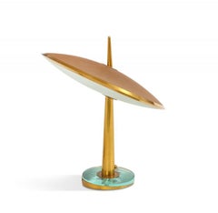 Rare "Disco Volante" Table Lamp by Max Ingrand for Fontana Arte
