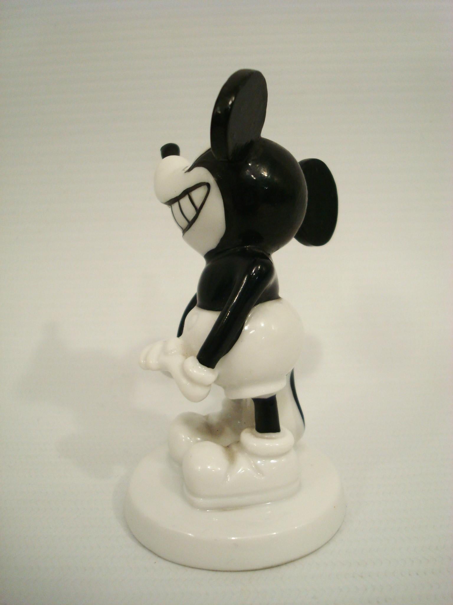 Mid-20th Century Rare Disney Mickey Mouse Porcelain Figurine, Rosenthal 1930´s For Sale