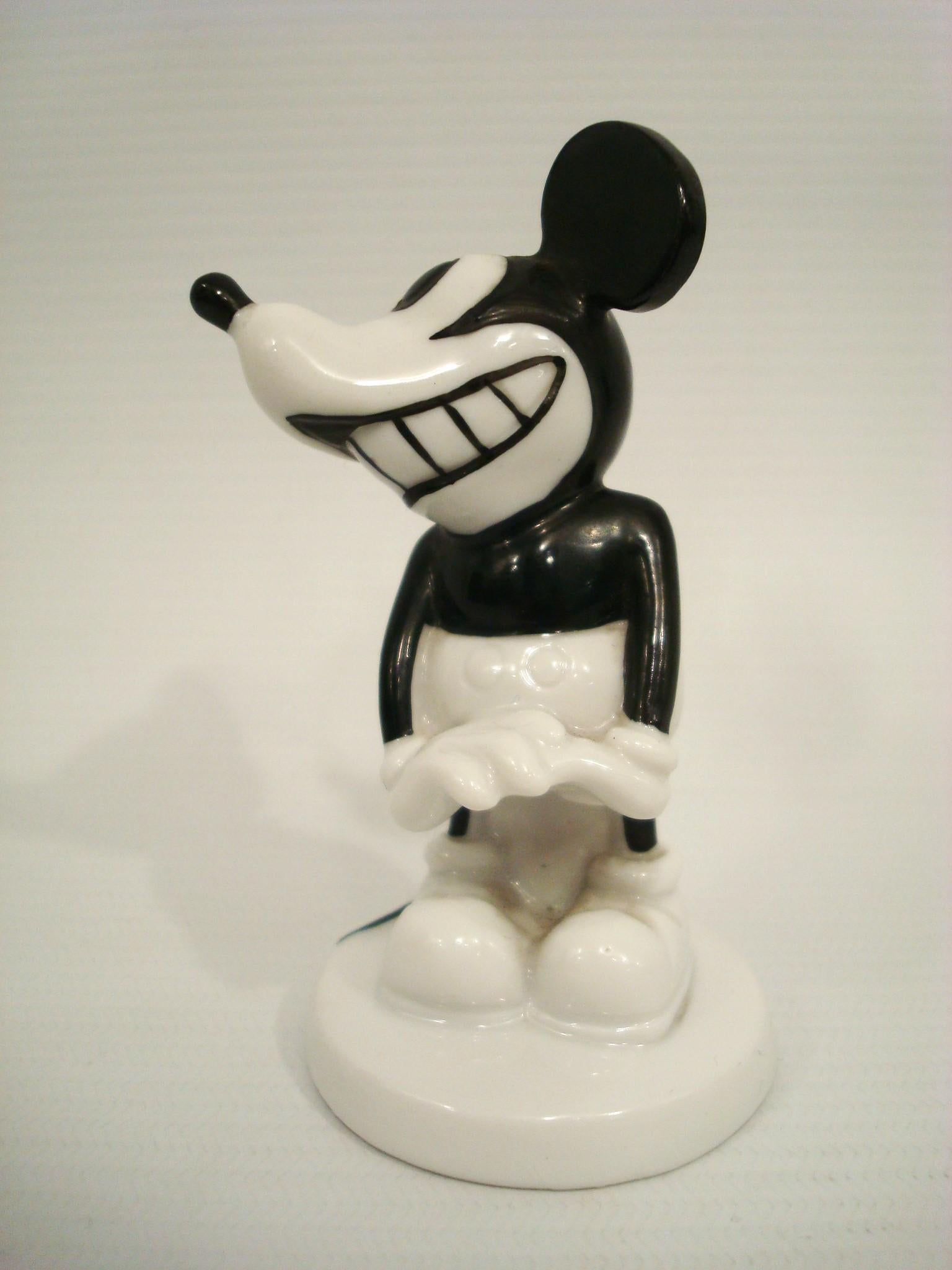 Rare Disney Mickey Mouse Porcelain Figurine, Rosenthal 1930´s For Sale 1