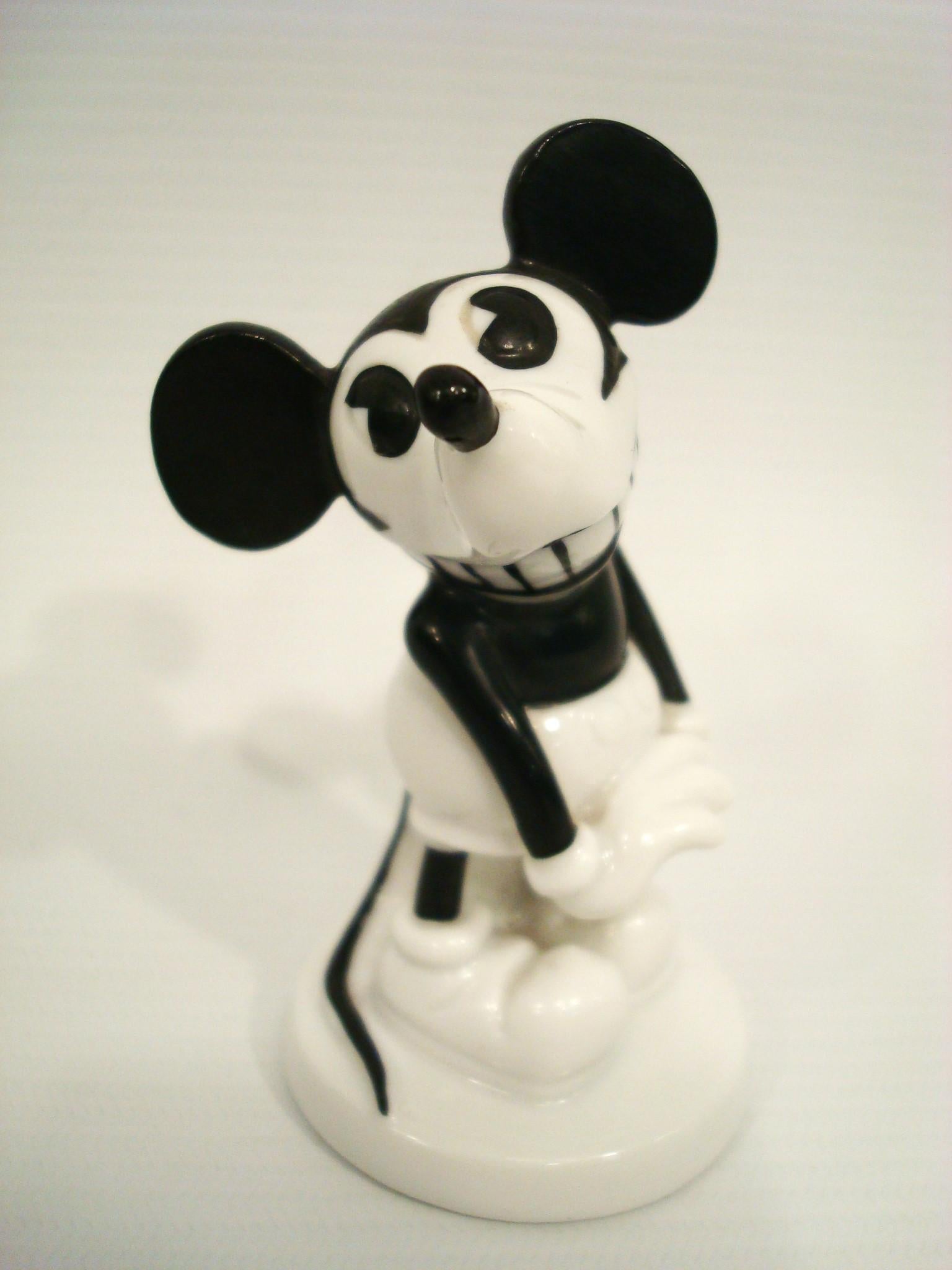 Rare Disney Mickey Mouse Porcelain Figurine, Rosenthal 1930´s For Sale 3
