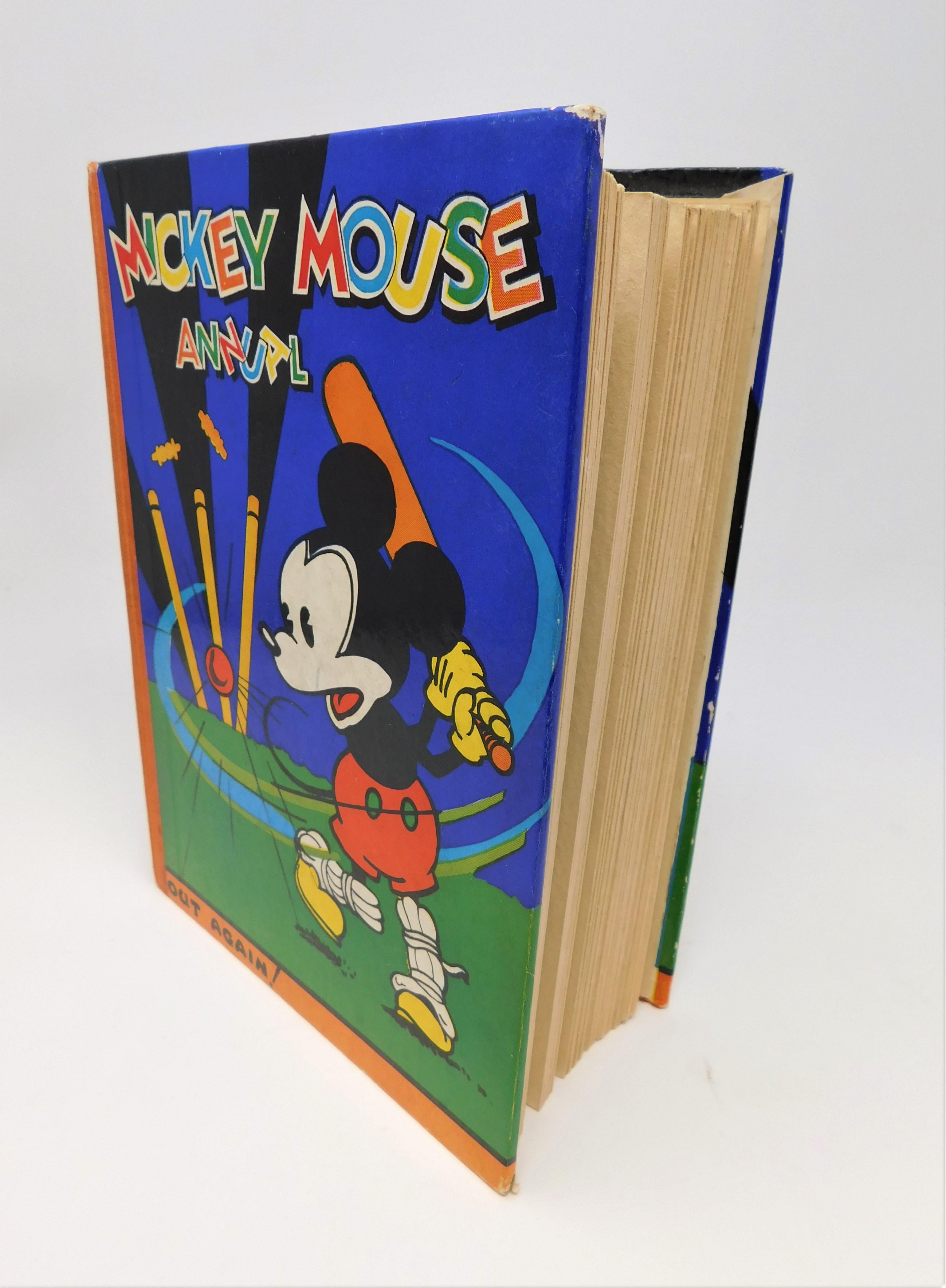 Mickey Mouse Annual #4 (London: Dean & Son, Ltd., 1933) This book was published at the end of 1933 for the 1934 year, produced with the consent of Walter E. Disney. Cricket cover titled 