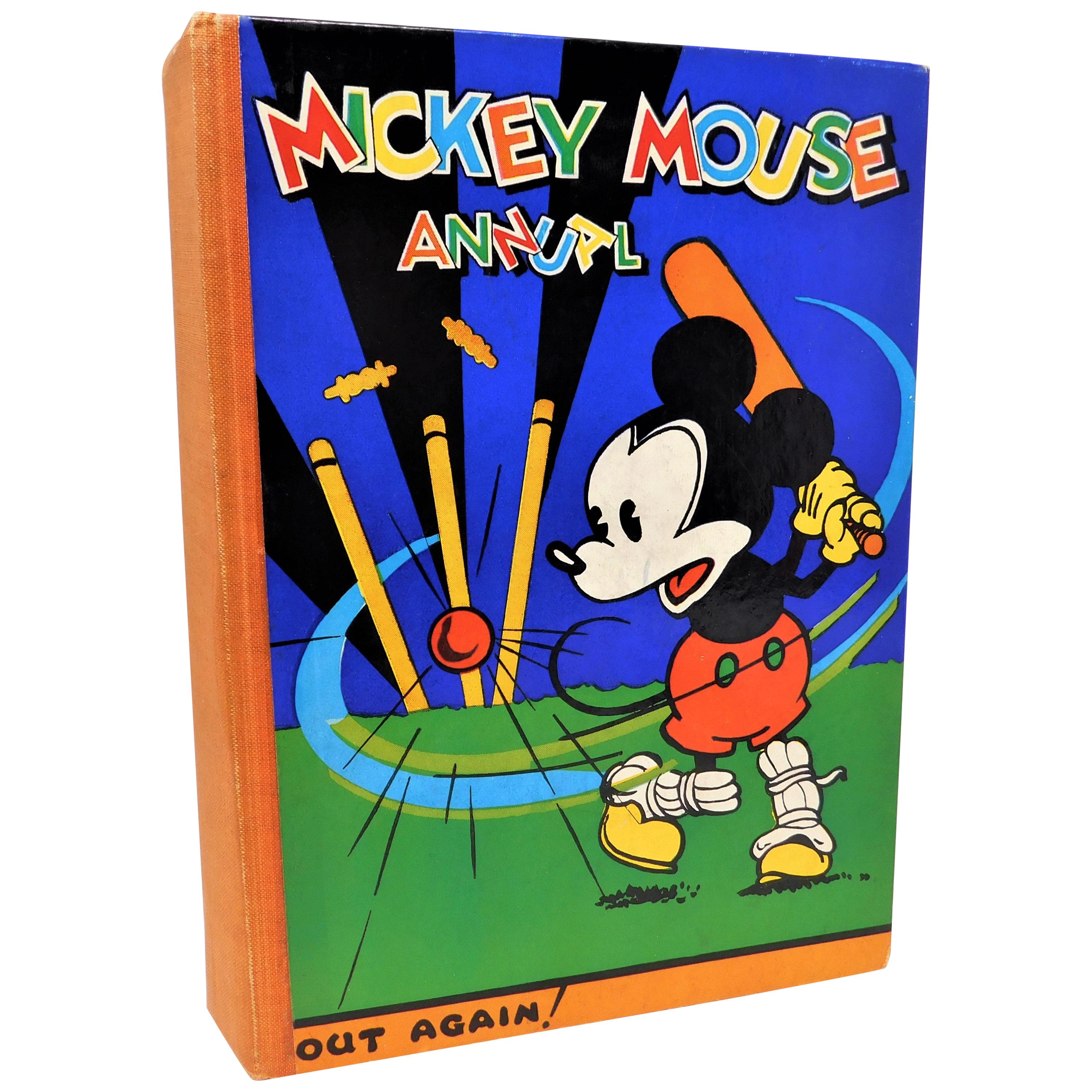 Rare Disney's Mickey Mouse Annual #4 1933 First Edition Book U.K. Pressing