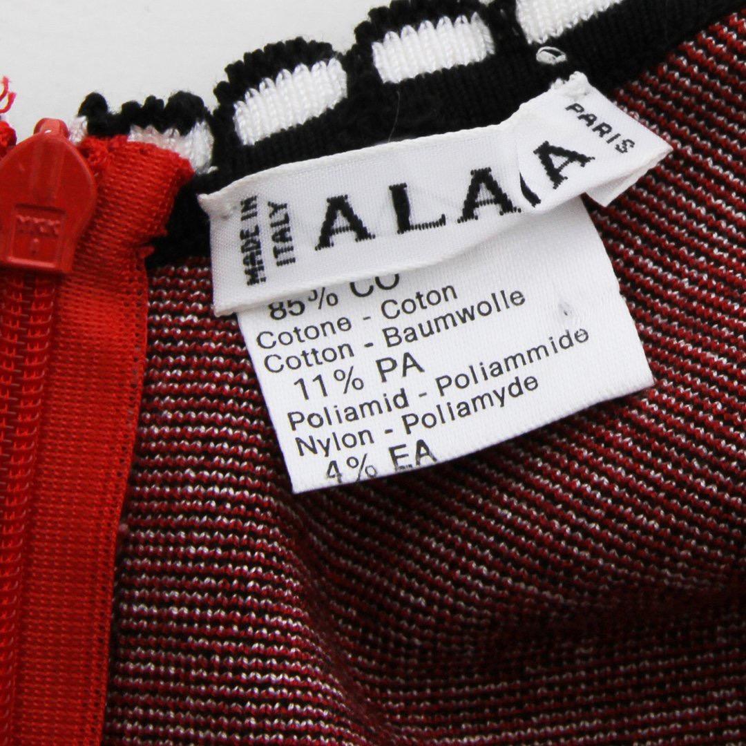 Rare Documented Alaïa S/S 1992 “Mon Coeur est à Papa” knit bodycon mini dress 1