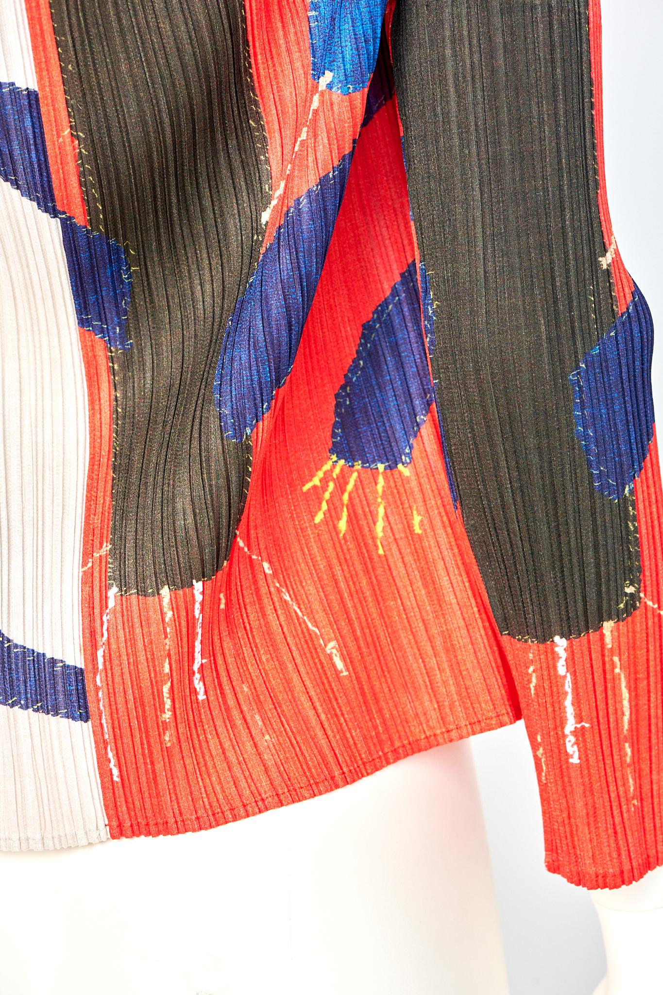 Raramente documentata Pleats Please Issey Miyake Top cardigan a pieghe, FW1999 in vendita 13