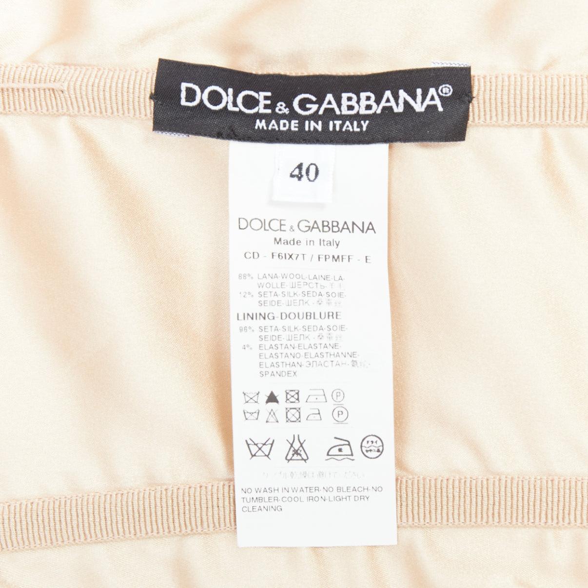 rare DOLCE GABBANA 2013 Runway gold byzantine mosaic stain glass dress IT40 S 4
