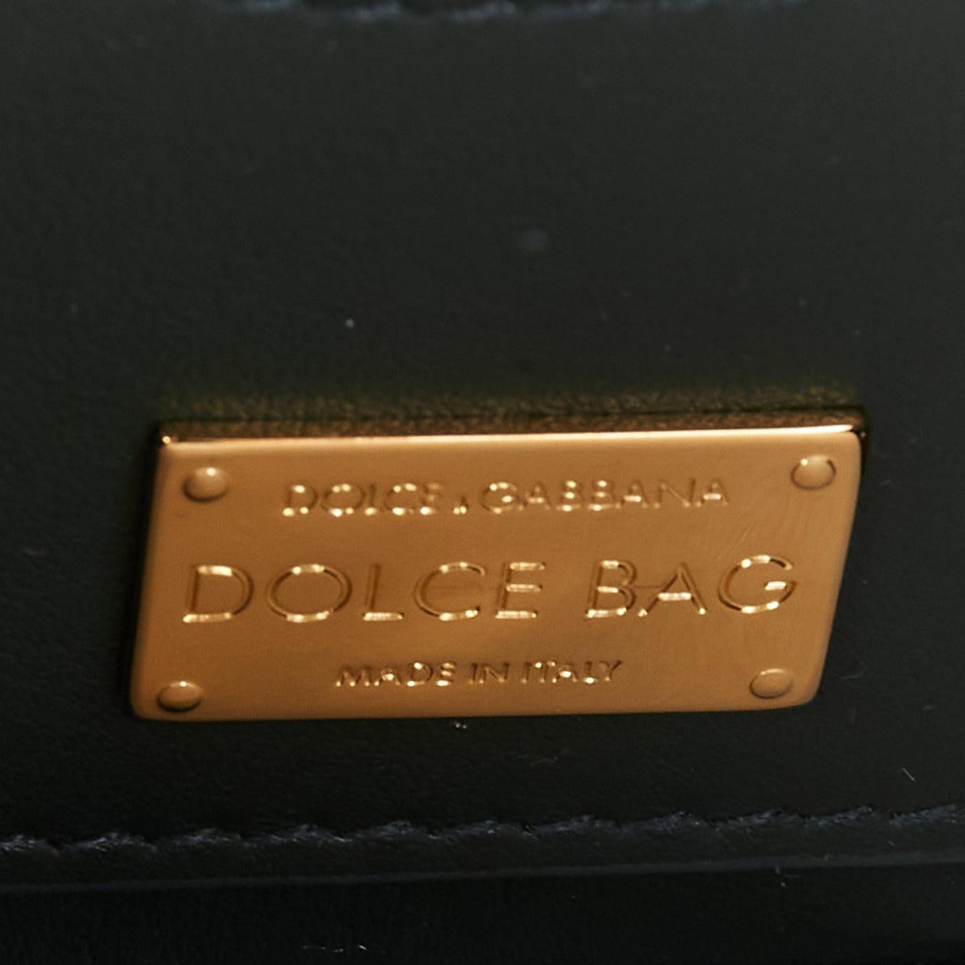rare DOLCE GABBANA Box Orologio Barocco gold metal green marble resin vanity bag For Sale 6