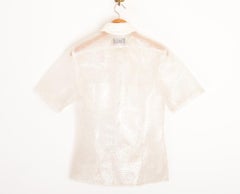 Rare Dolce & Gabbana 1990s Archival White Bubble Wrap Avant Guard Shirt