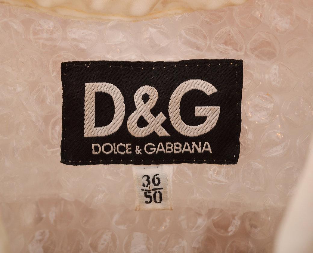 White Rare Dolce & Gabbana 1990s Archival 'Bubble Wrap' Avant Guard Shirt For Sale
