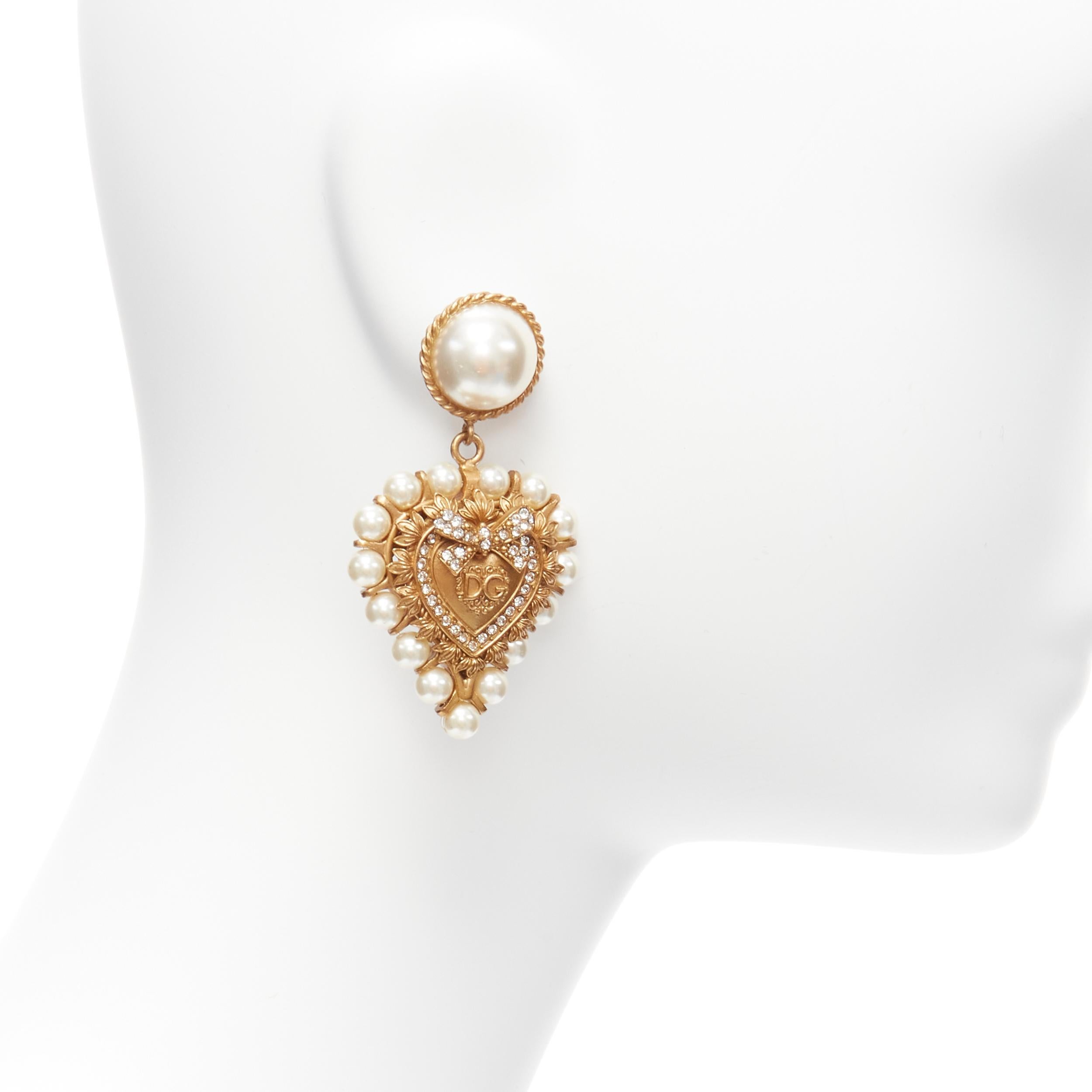 dolce gabbana heart earrings