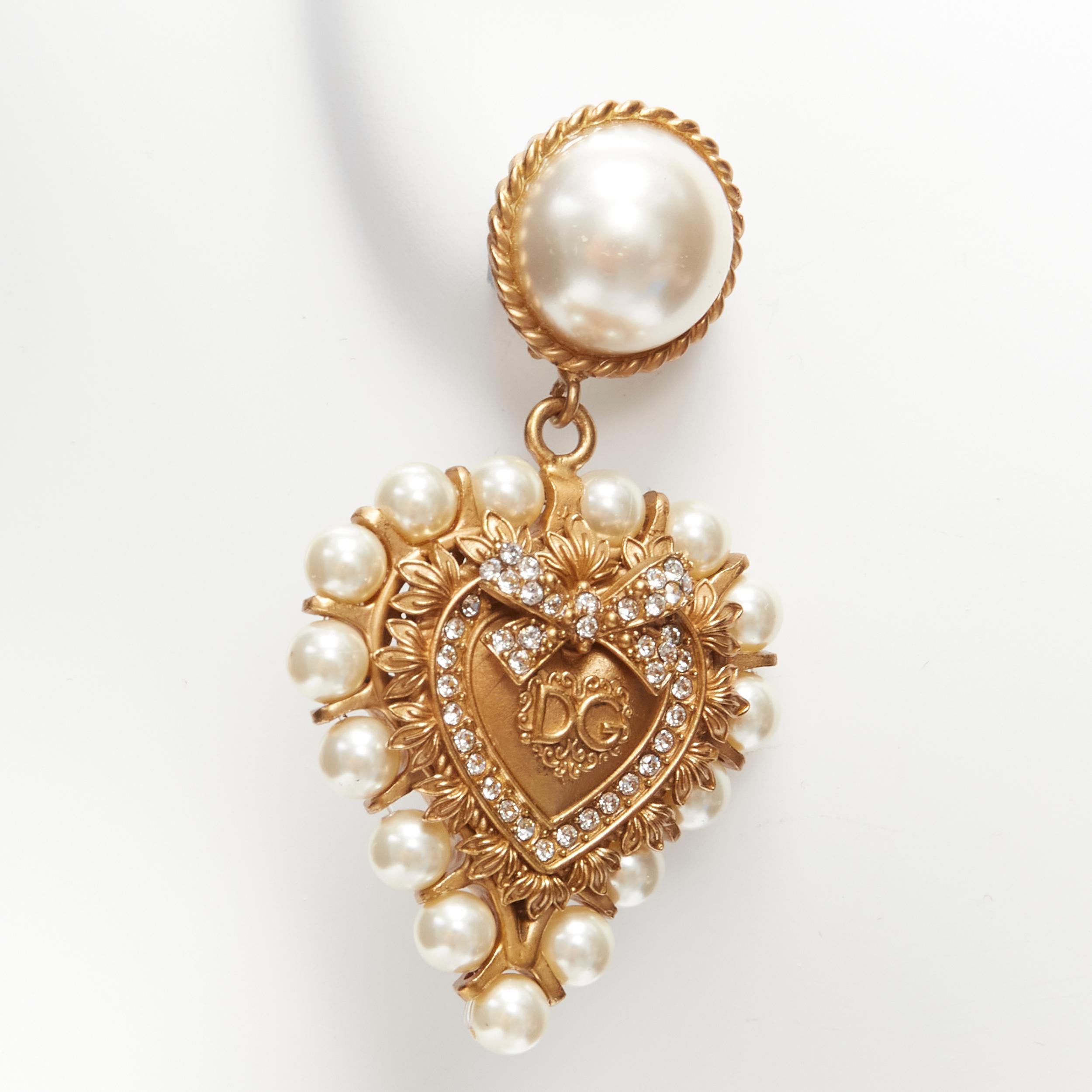 dolce gabbana heart earrings