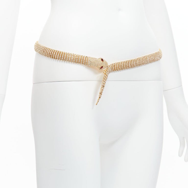 Dolce & Gabbana Silver Gold Brass Embellished Waist Chain  display picture 1