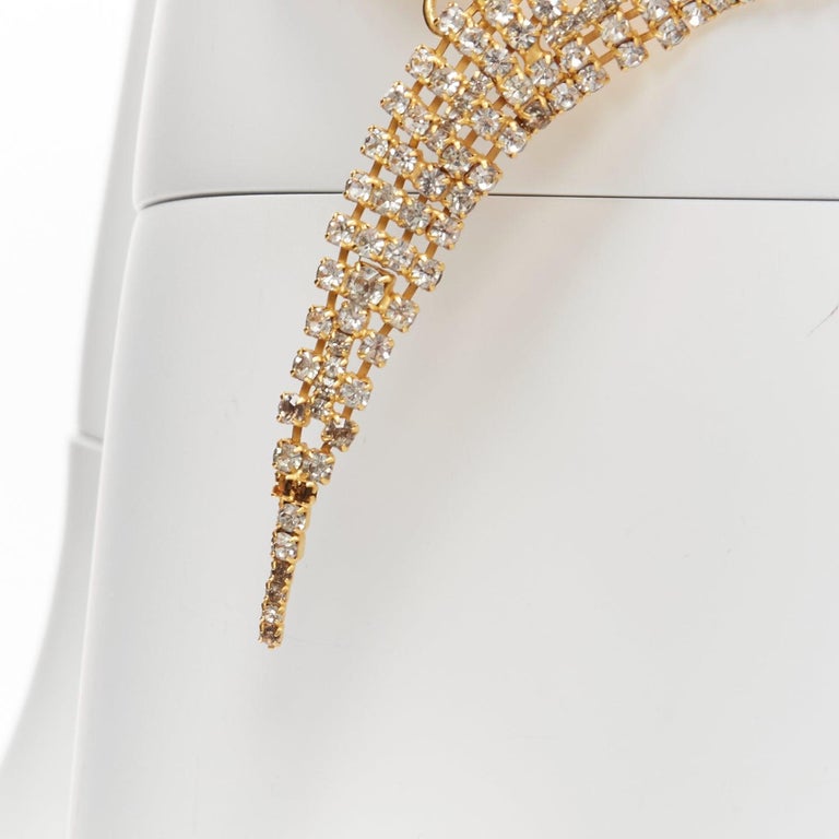 rare DOLCE GABBANA Vintage strass crystal gold red eye snake  display picture 1