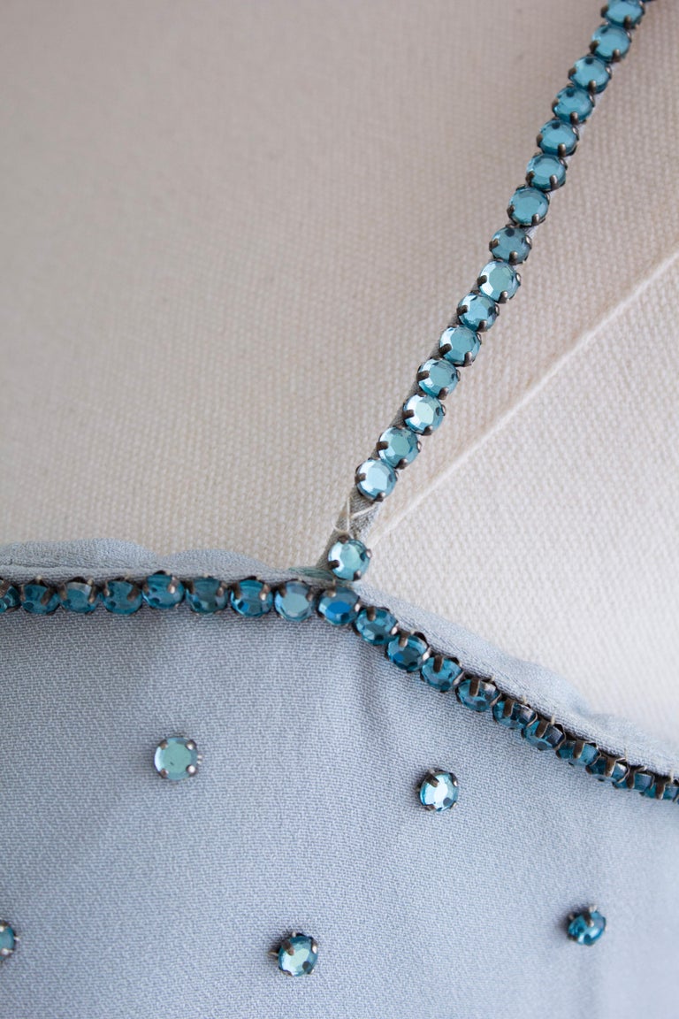 jewelry for light blue dress Lysandria | Powder BLUE High-Neck Midi Dress With Draped-Detailing main image 0