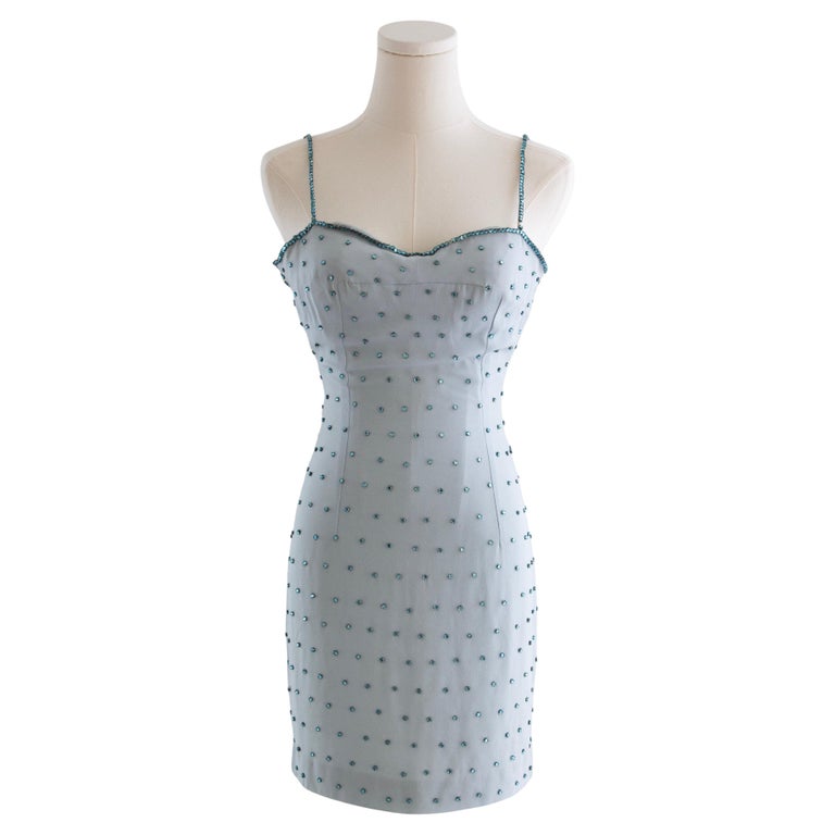 princess polly baby blue dress Lovers and Friends Mia Embellished Mini Dress in Baby Blue