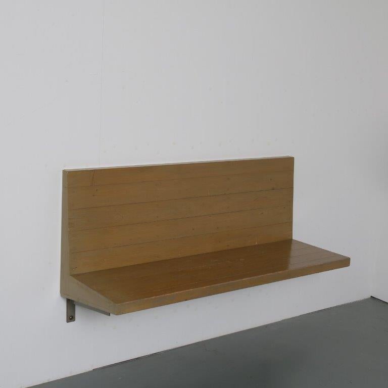 Rare Dom Hans van der Laan Wall Mounted Bench, Netherlands 1970 In Good Condition For Sale In Amsterdam, NL