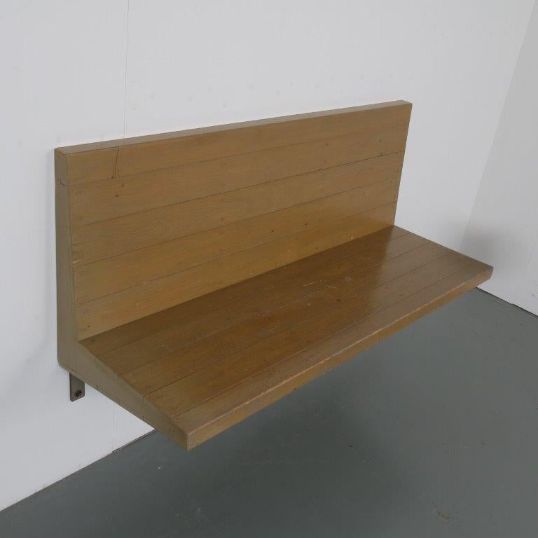 Rare Dom Hans van der Laan Wall Mounted Bench, Netherlands 1970 For Sale 3