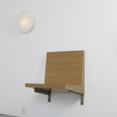 Rare Dom Hans van der Laan Wall Mounted Seat, Netherlands, 1970