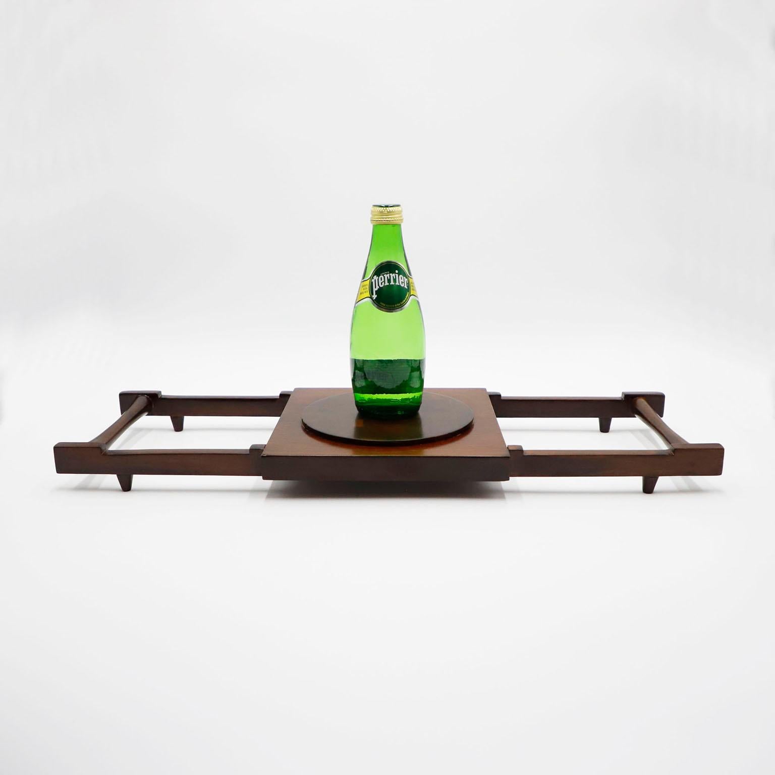 Seltenes Don Shoemaker-Tablett (Marketerie) im Angebot