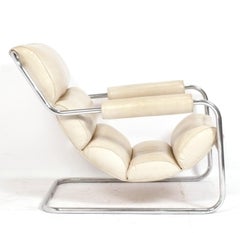 Rara sedia da salotto Donald Deskey per Metallon, anni '30 circa