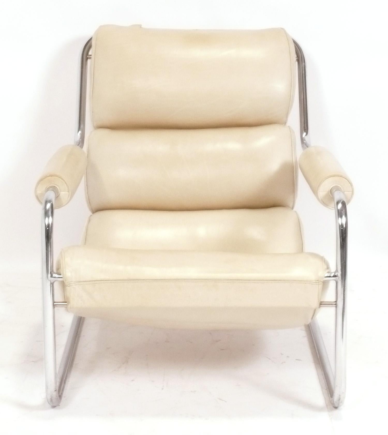 Seltener Donald Deskey Lounge Chair für Metallon ca. 1930er Jahre (Art déco) im Angebot