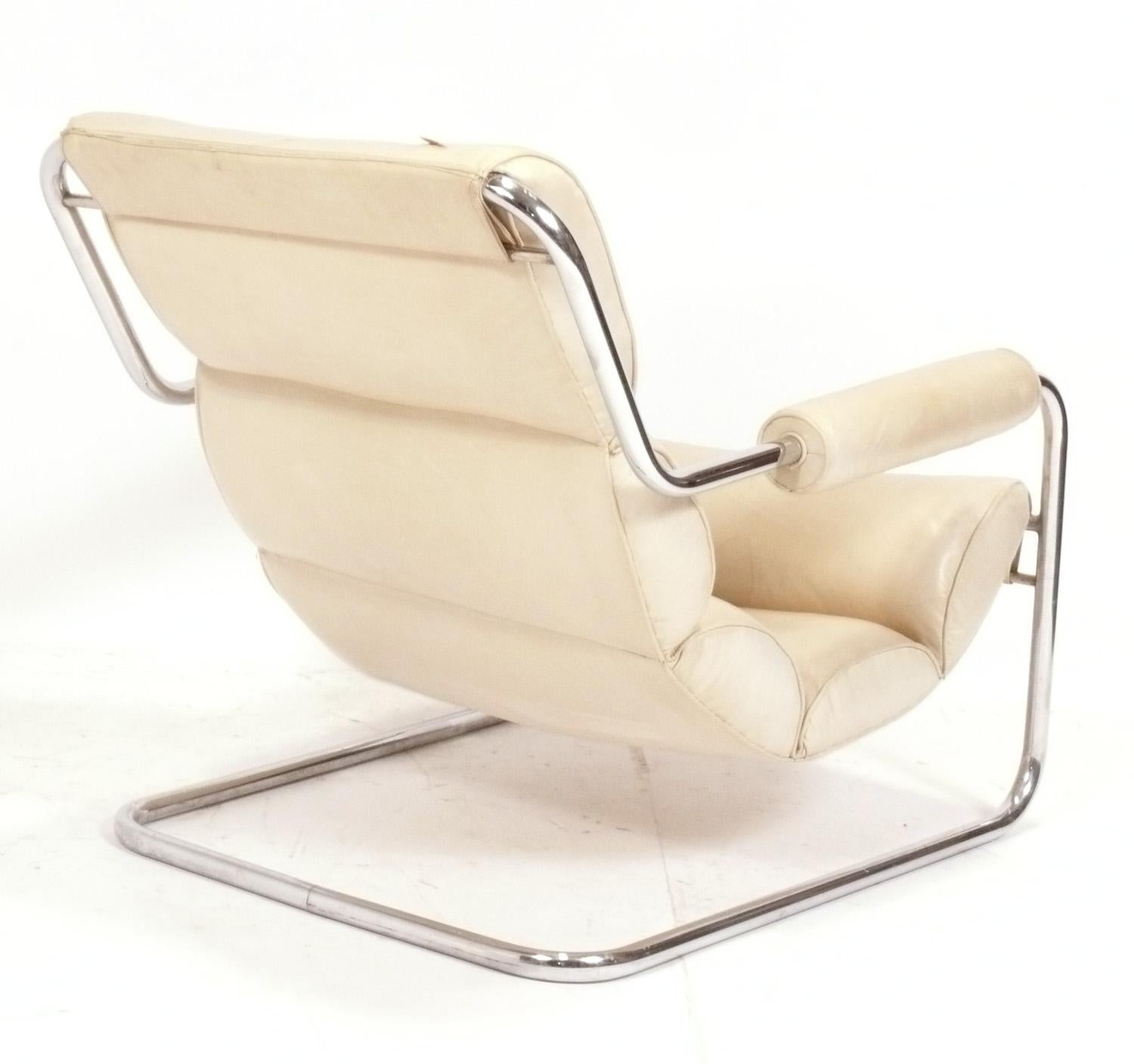 Art Deco Rare Donald Deskey Lounge Chair for Metallon circa 1930s For Sale