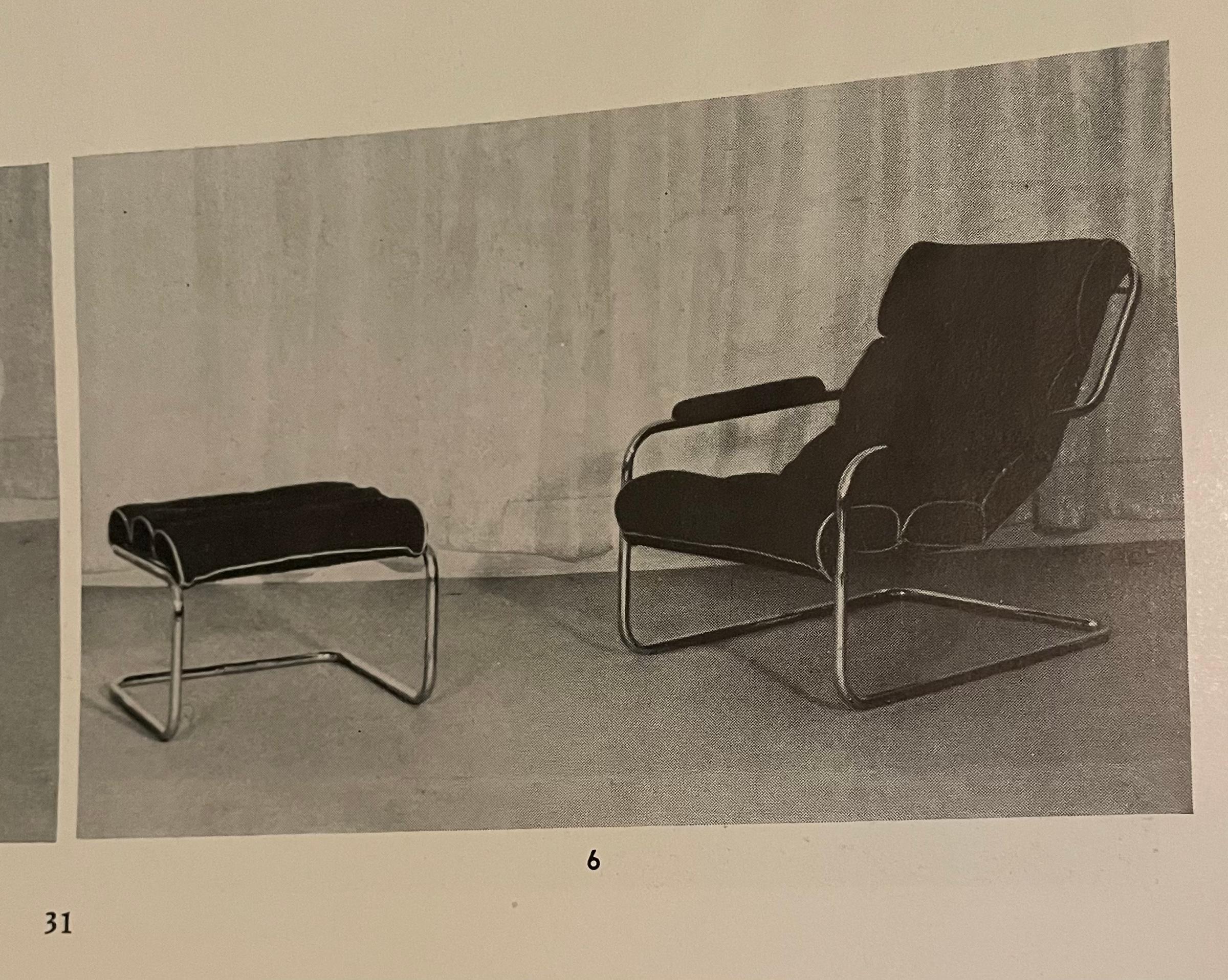 Seltener Donald Deskey Lounge Chair für Metallon ca. 1930er Jahre (Mitte des 20. Jahrhunderts) im Angebot