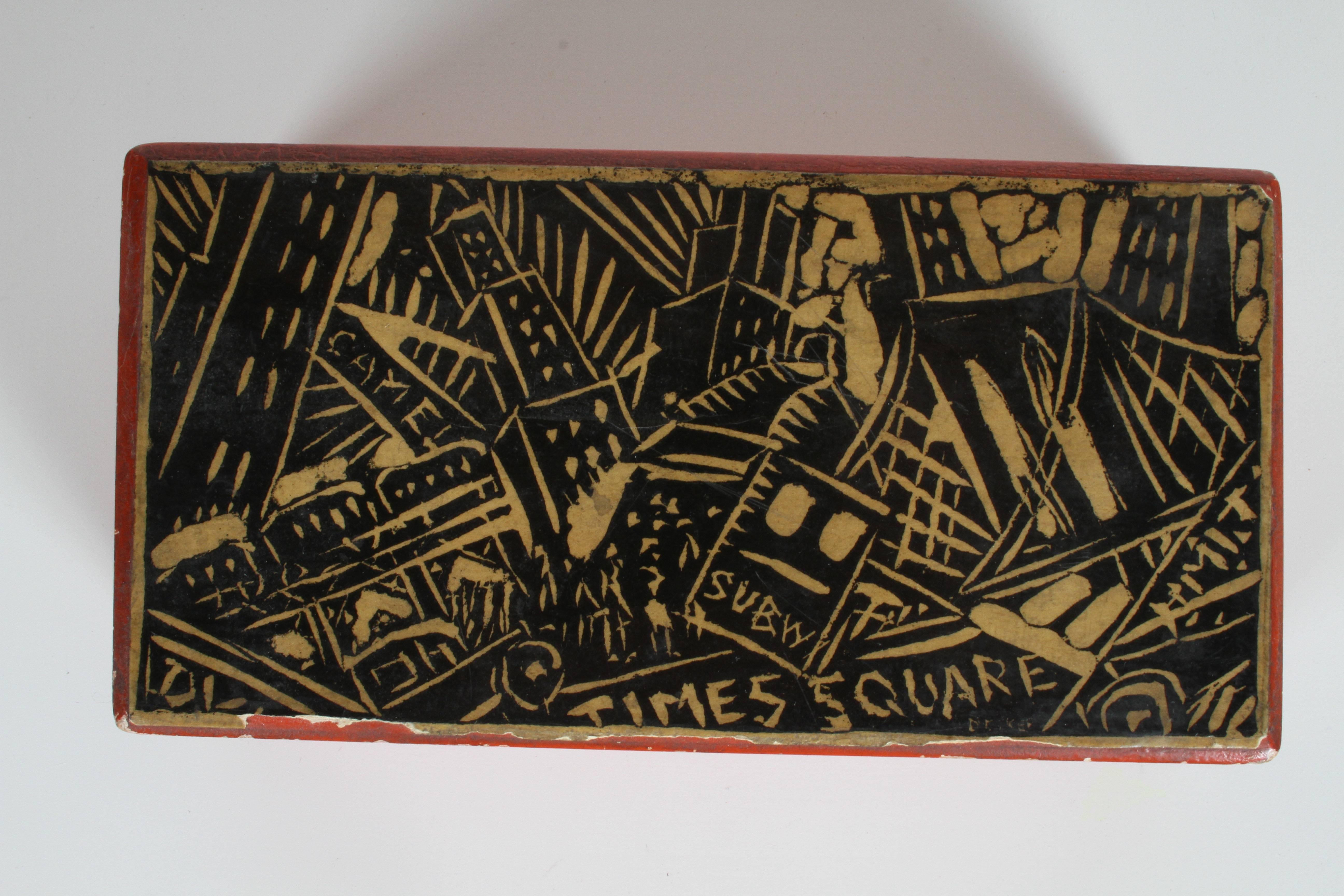 Rare Donald Deskey New York City Times Square Box For Sale 7