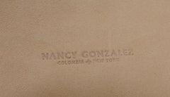 Rare Double Buckle Nancy Gonzalez Wide Belt in Natural Beige Crocodile