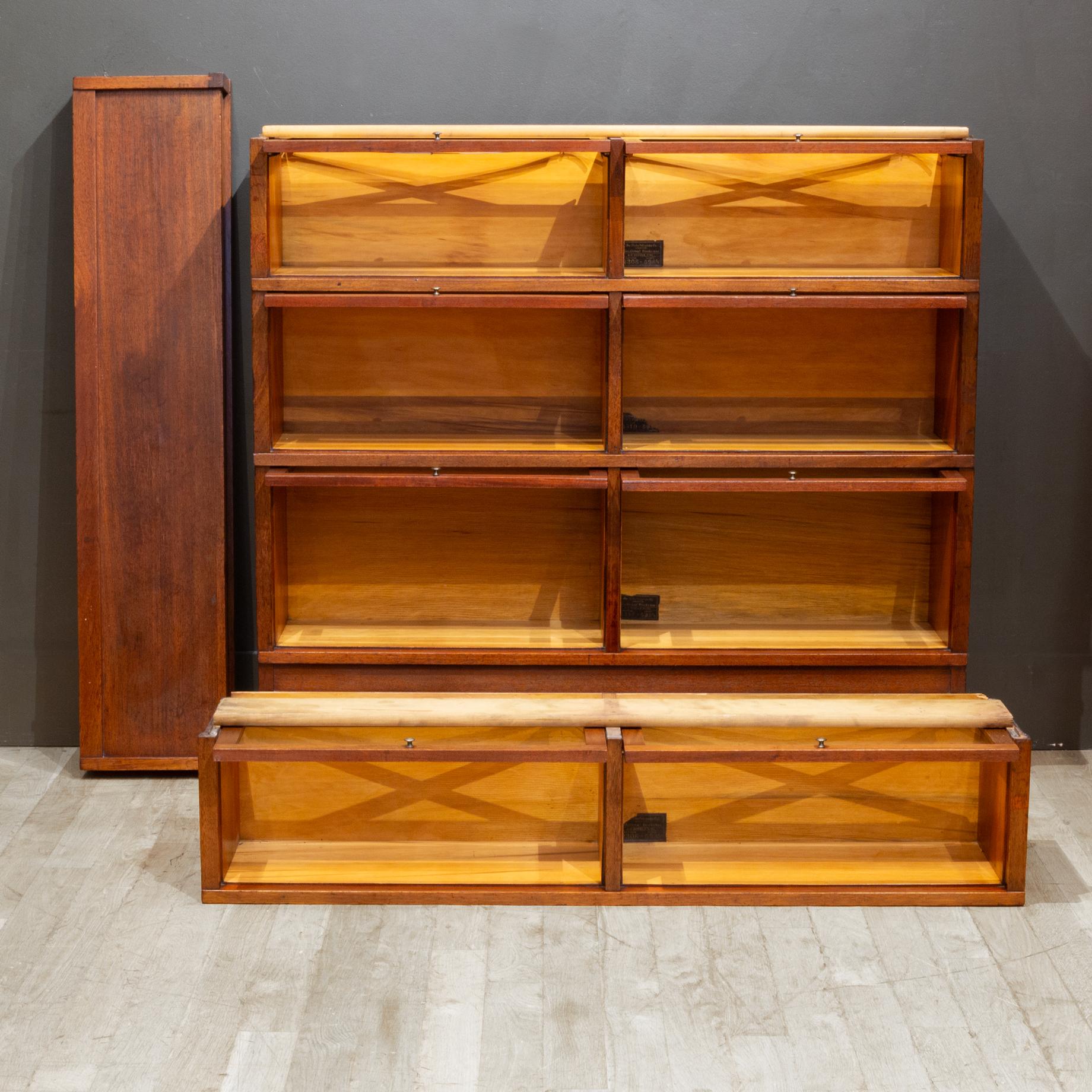 Rare Double Globe-Wernicke 4 Stack Lawyer's Bookcase c.1910-1915 5