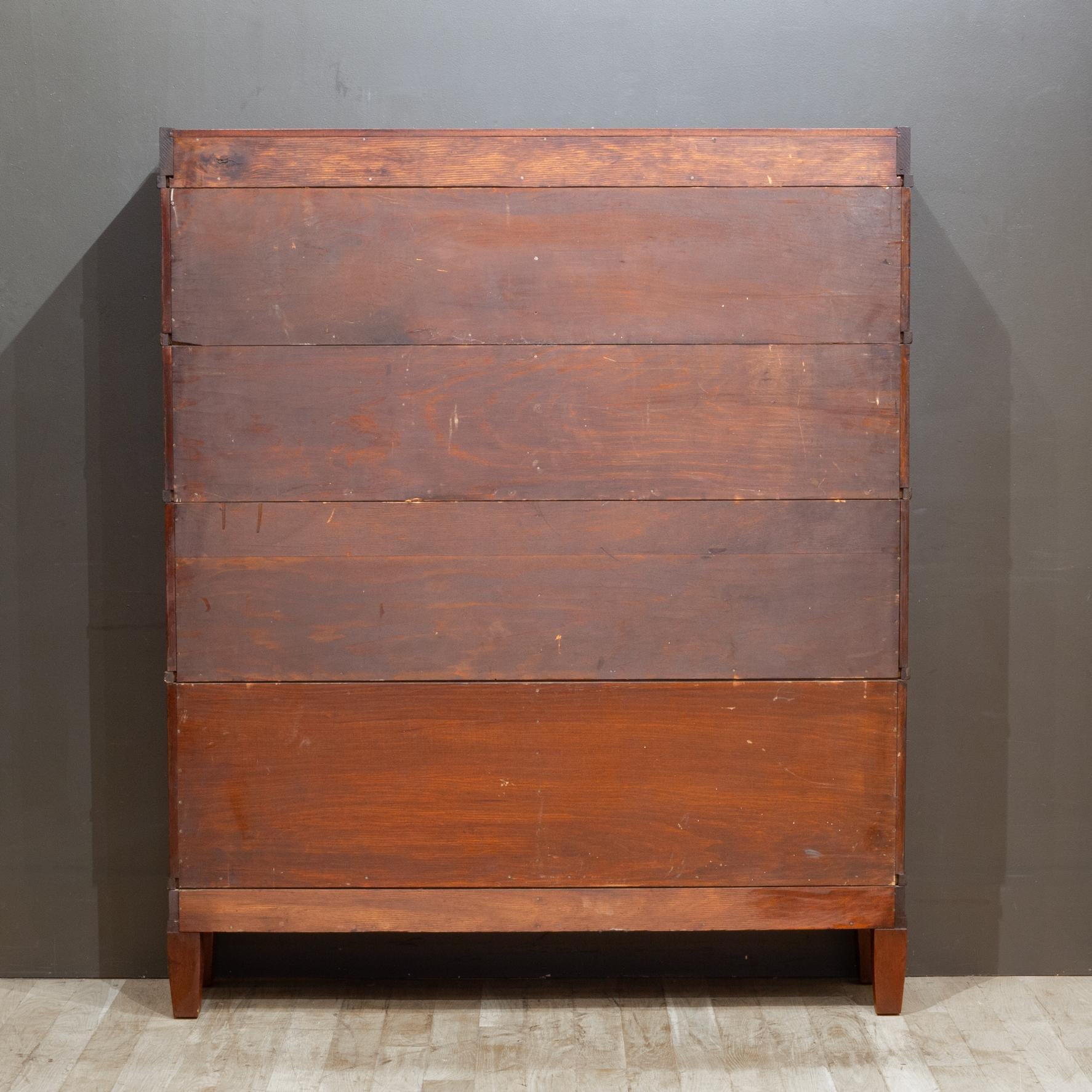 Rare Double Globe-Wernicke 4 Stack Lawyer's Bookcase c.1910-1915 6