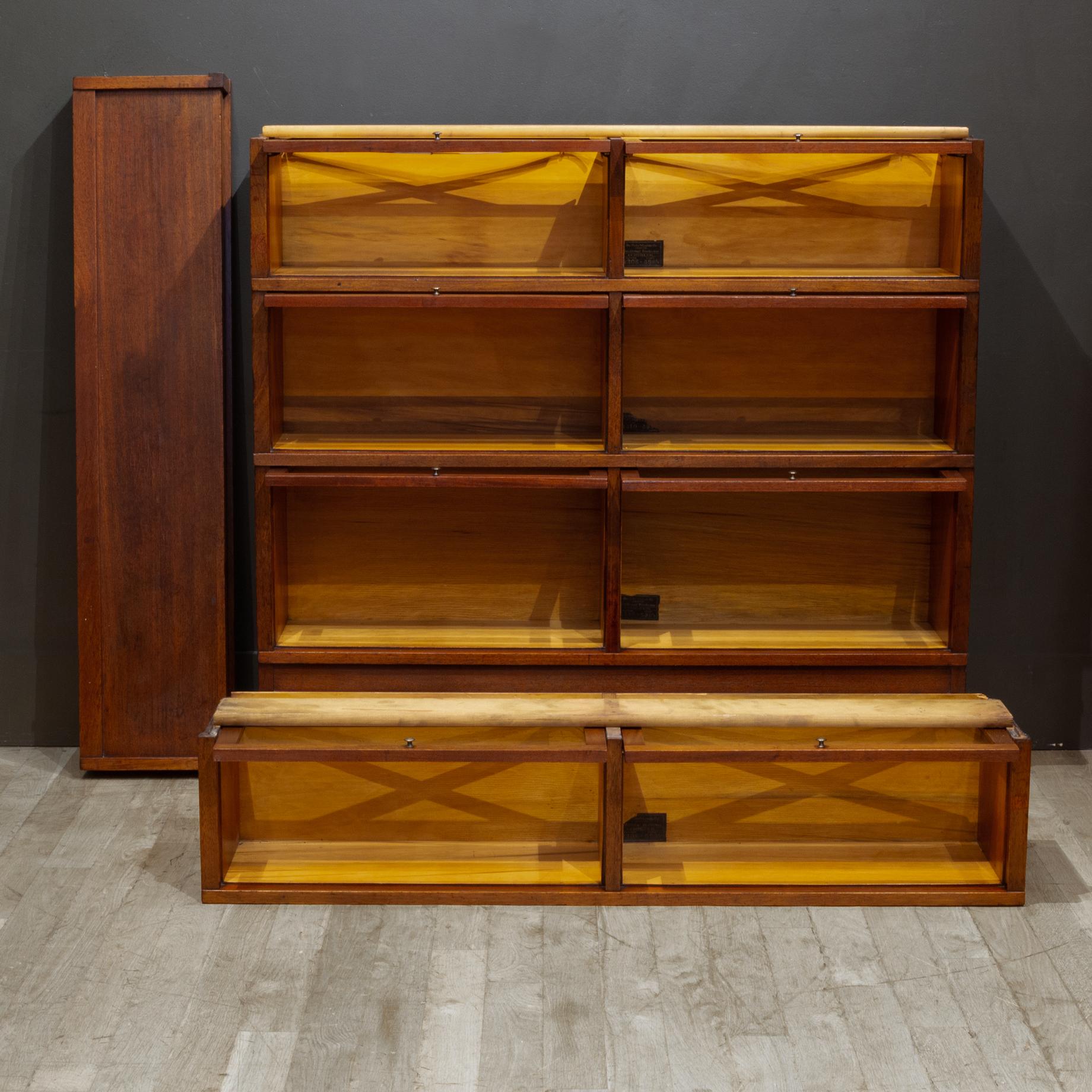 Rare Double Globe-Wernicke 4 Stack Lawyer's Bookcase c.1910-1915 For Sale 5