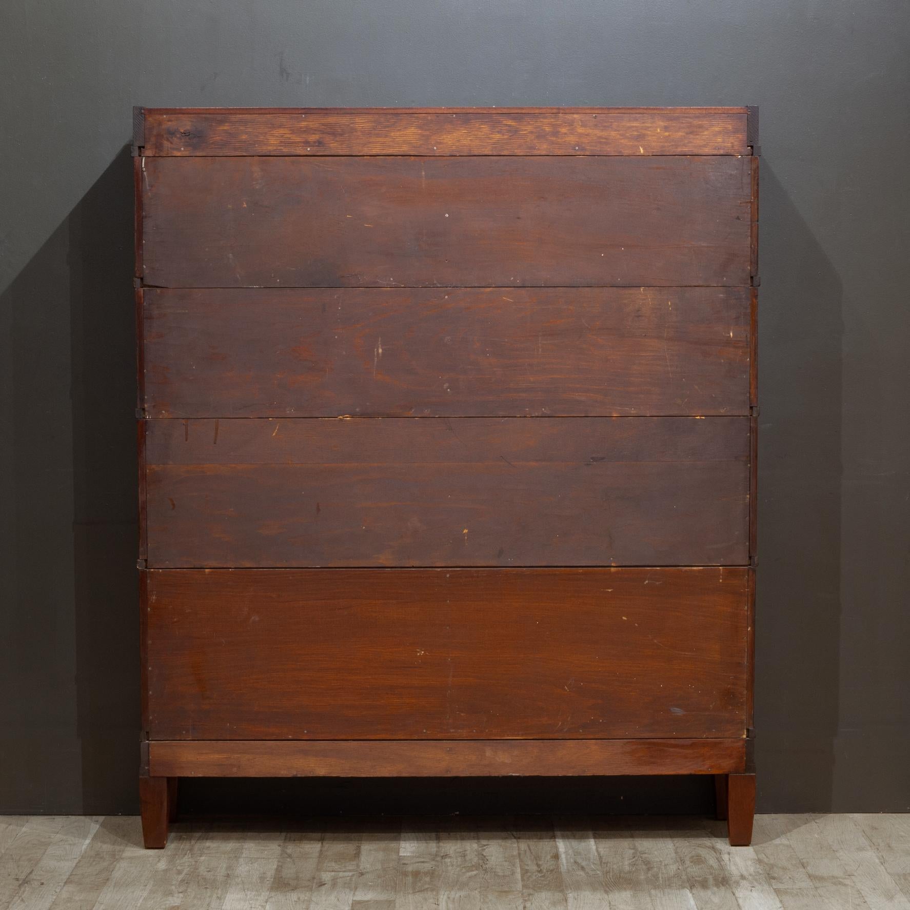 Rare Double Globe-Wernicke 4 Stack Lawyer's Bookcase c.1910-1915 For Sale 6