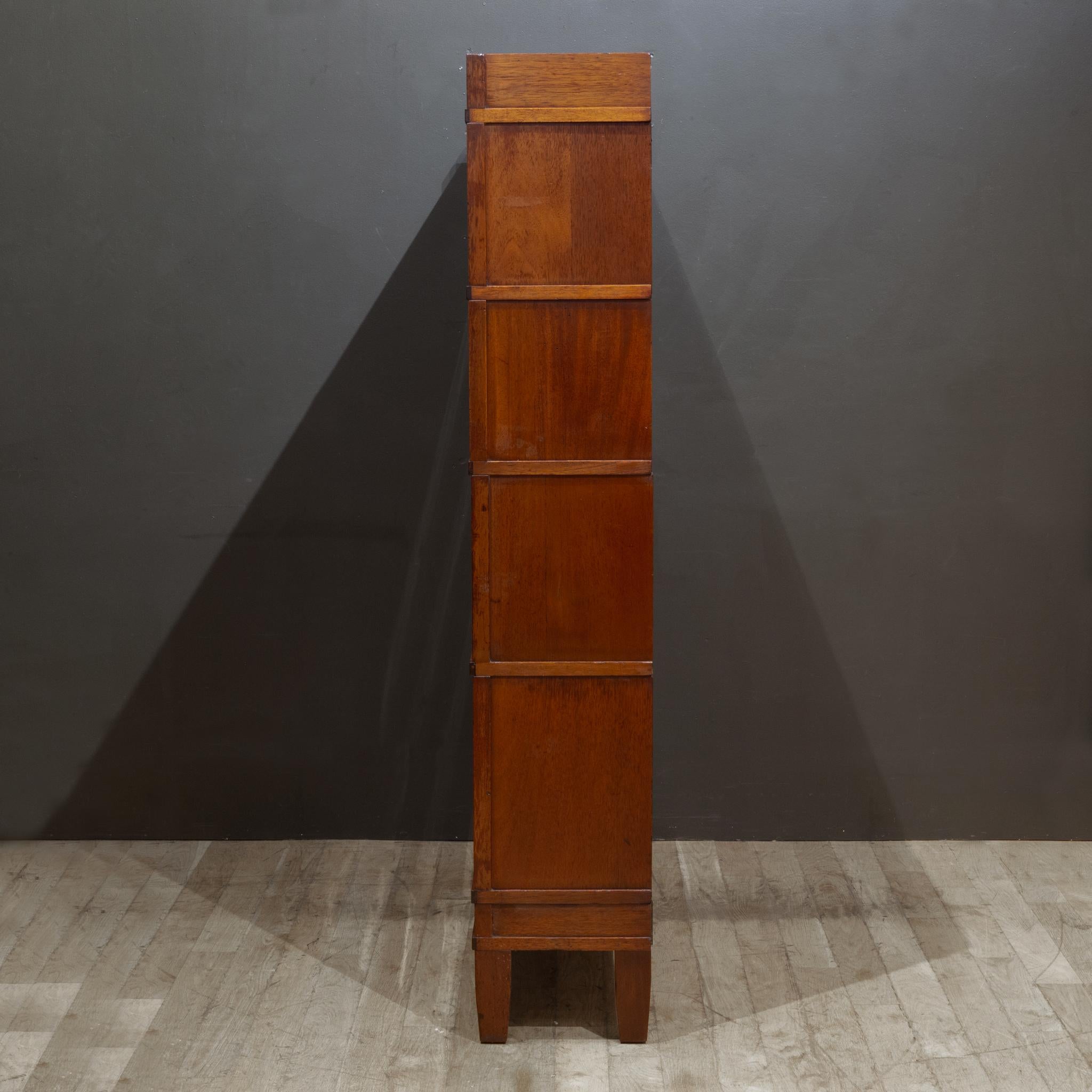 20th Century Rare Double Globe-Wernicke 4 Stack Lawyer's Bookcase c.1910-1915 For Sale