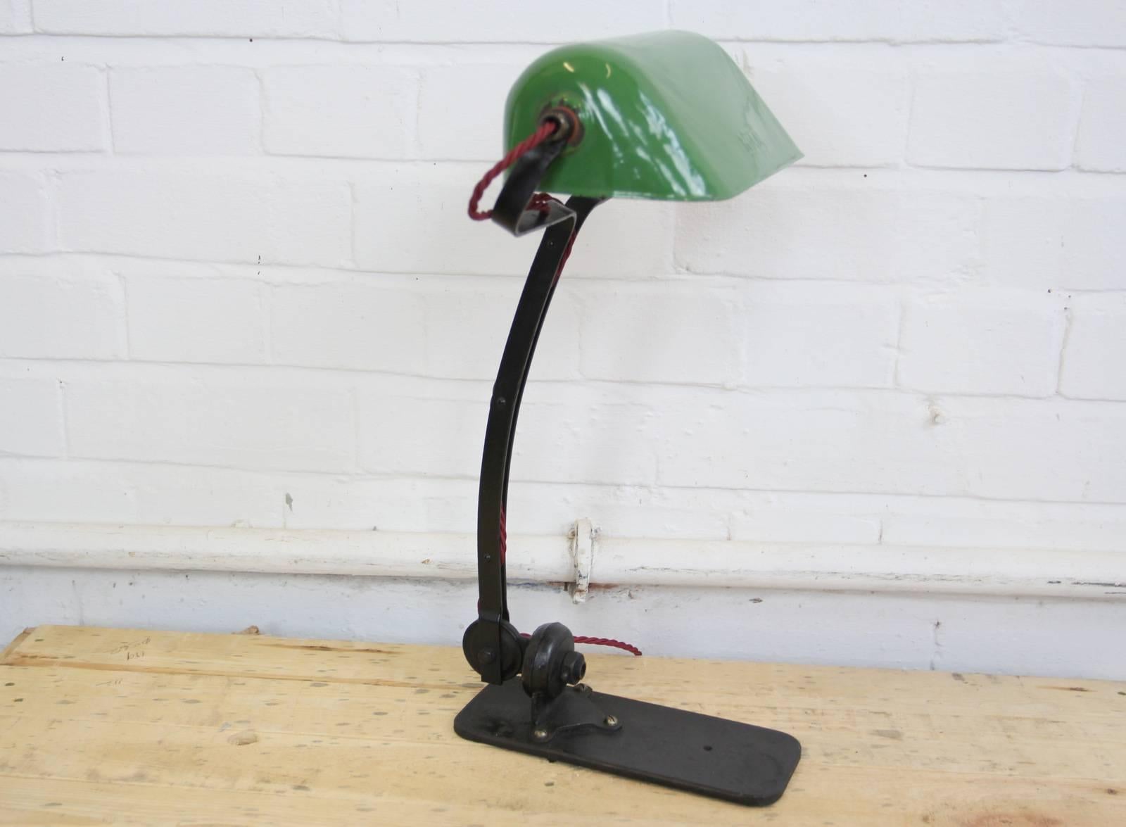 Rare Double Joint Architects Lamp by Niam, circa 1920s 1