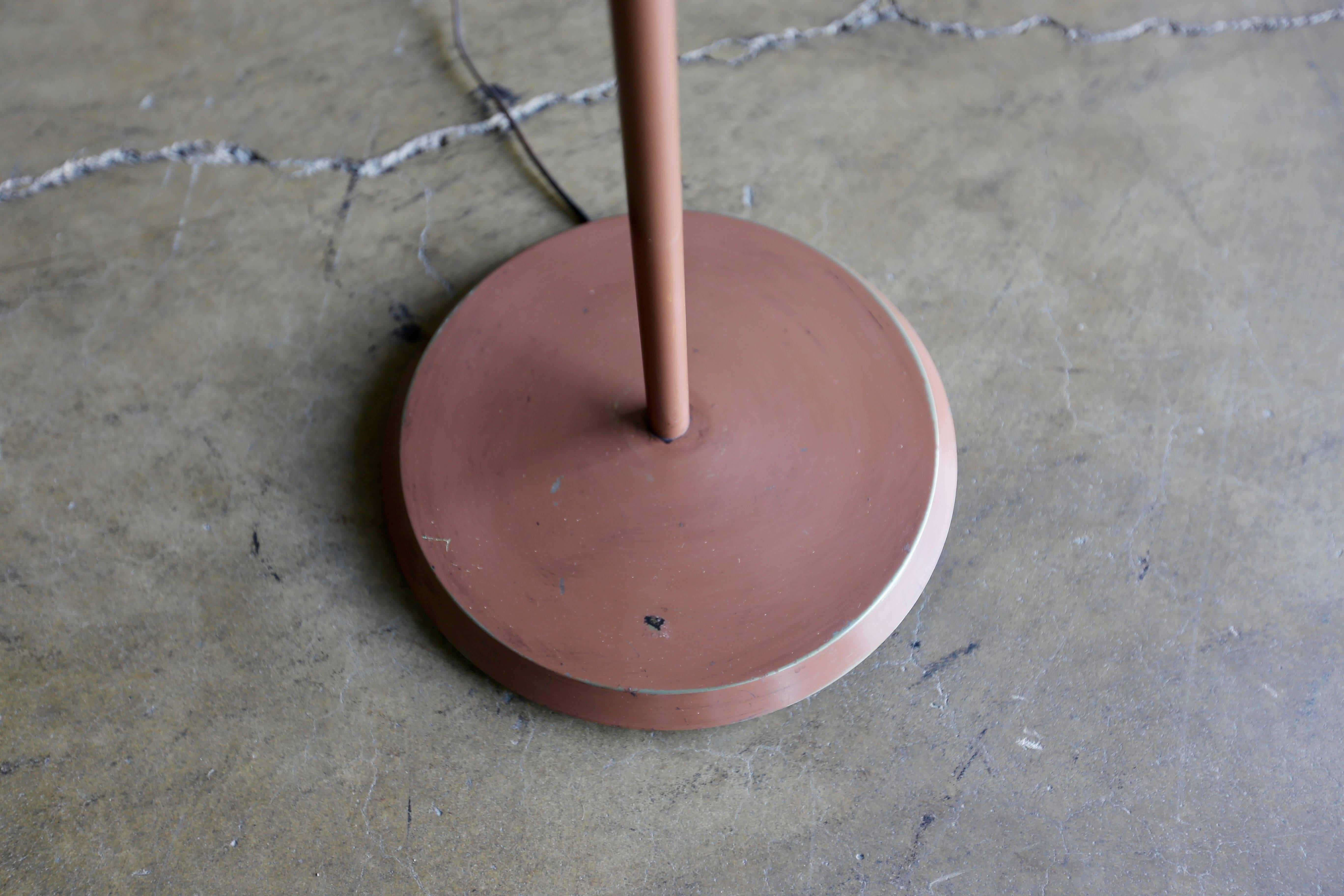 Mid-Century Modern Rare Double Shade Floor Lamp ‘Cone and Cobra’ by Greta Grossman