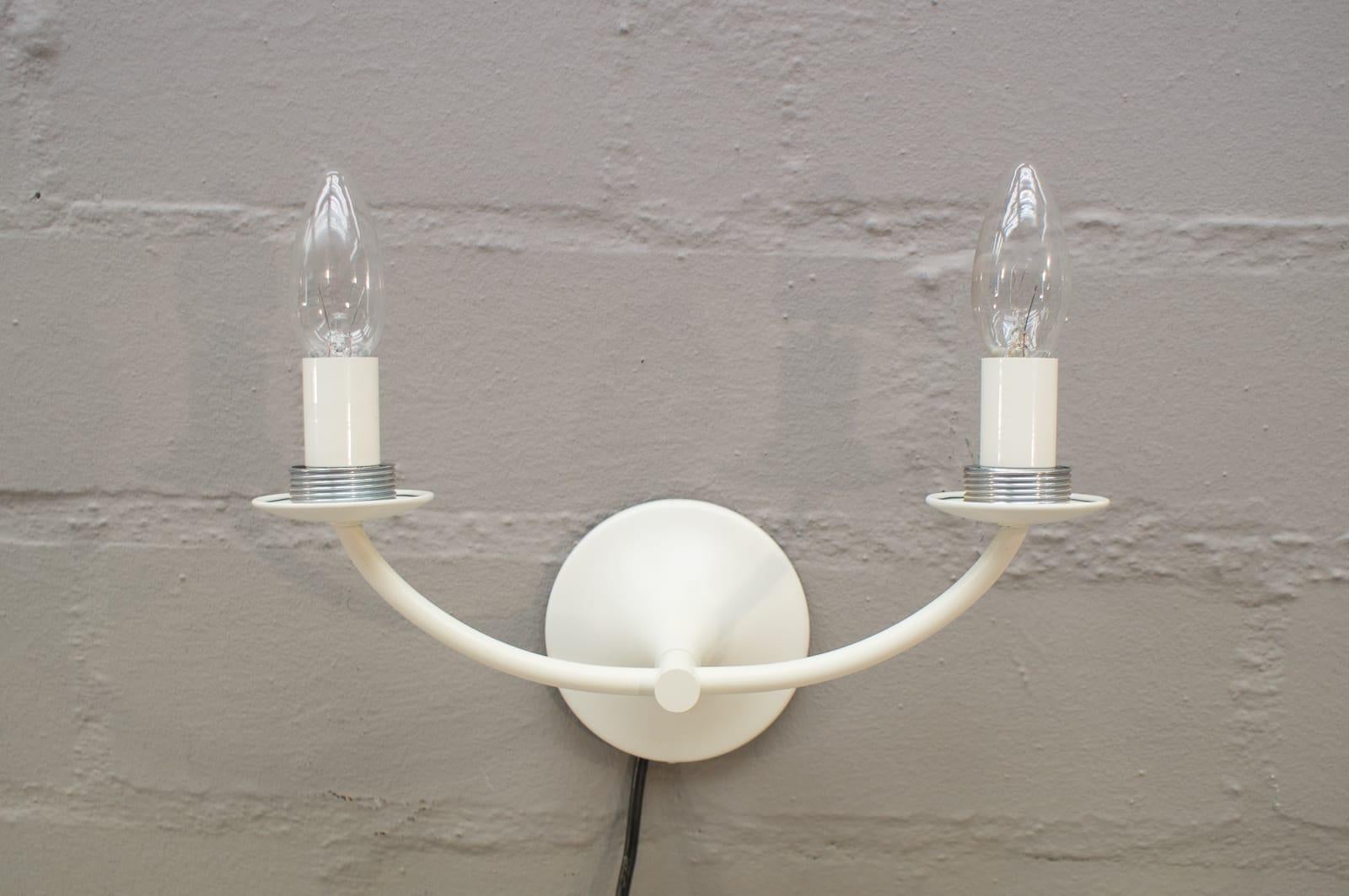 Rare Double Wall Light by Max Bill for Temde, Switzerland, 1960s In Good Condition In Nürnberg, Bayern