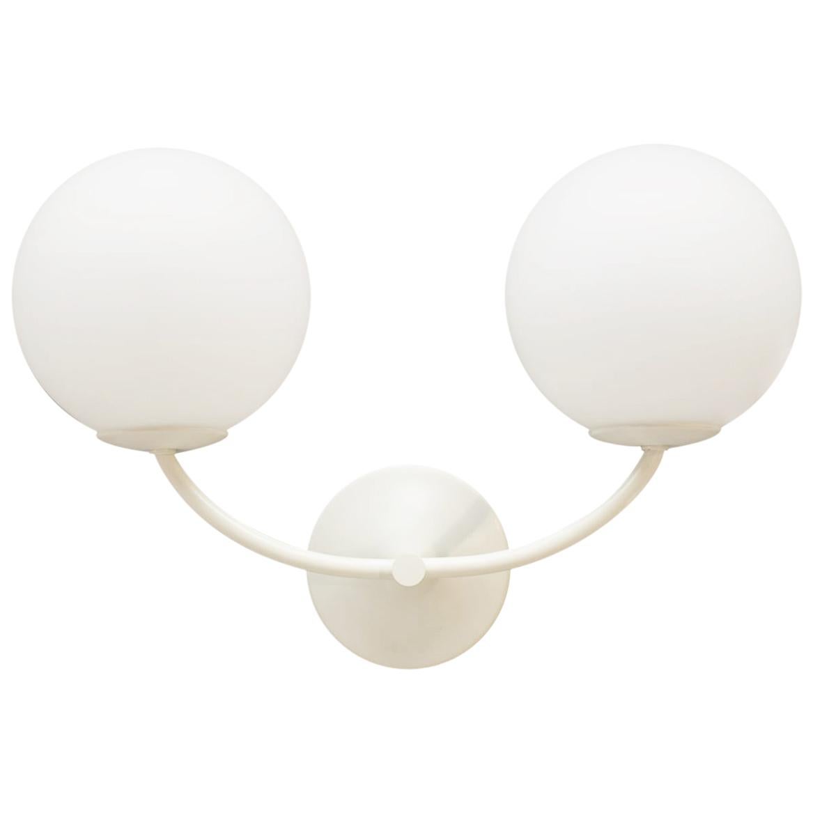 Rare Double Wall Light by Max Bill for Temde, Switzerland, 1960s