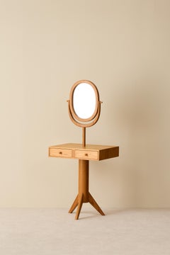 Rare Dressing Table with Mirror by Erik Höglund, Sweden, 1950s