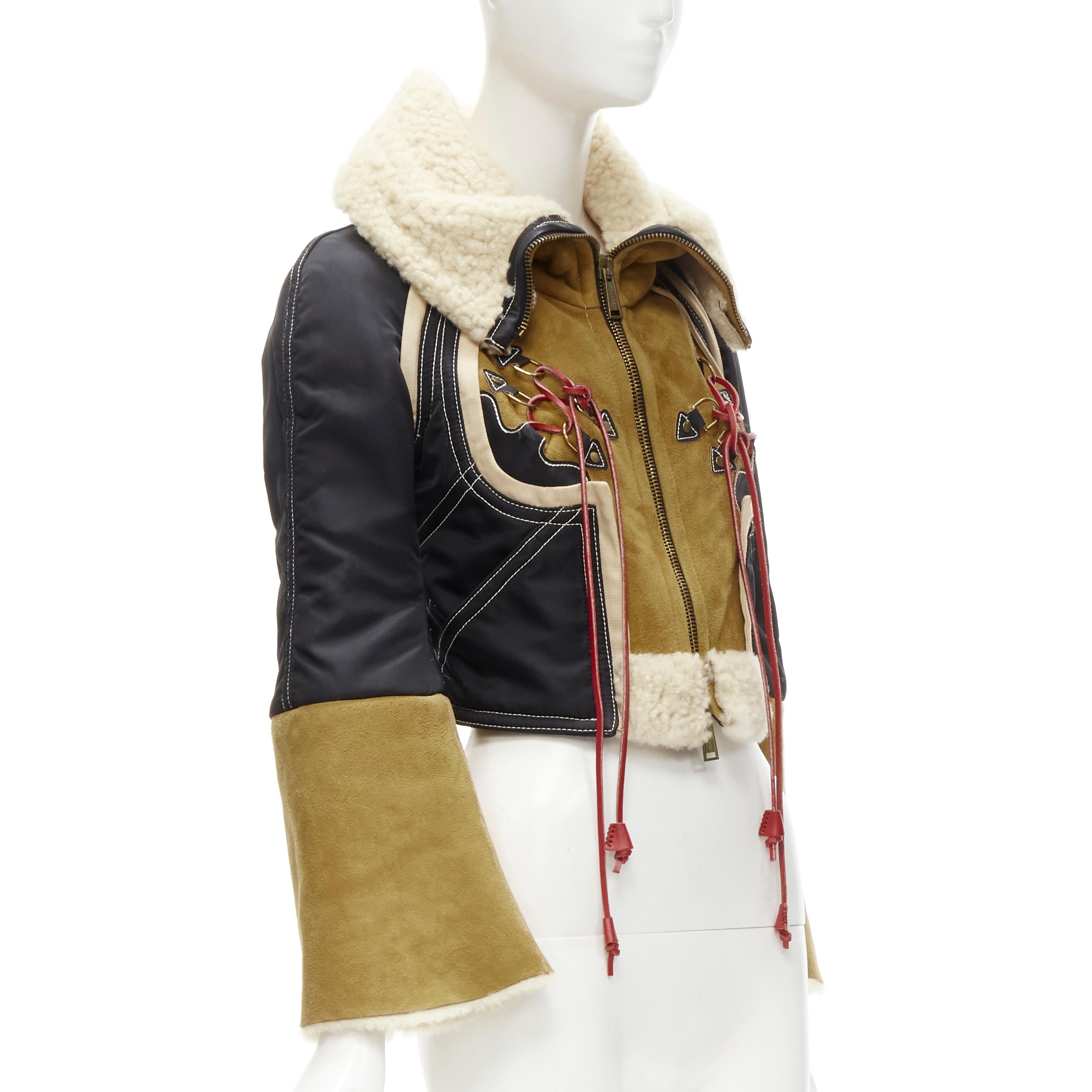 dsquared2 shearling aviator jacket