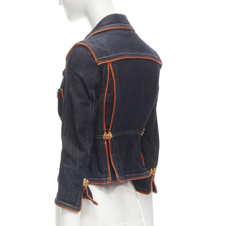 Veste Dsquared2 En Velours Côtelé Marron - Style Parka Motard Vintage - Taille M