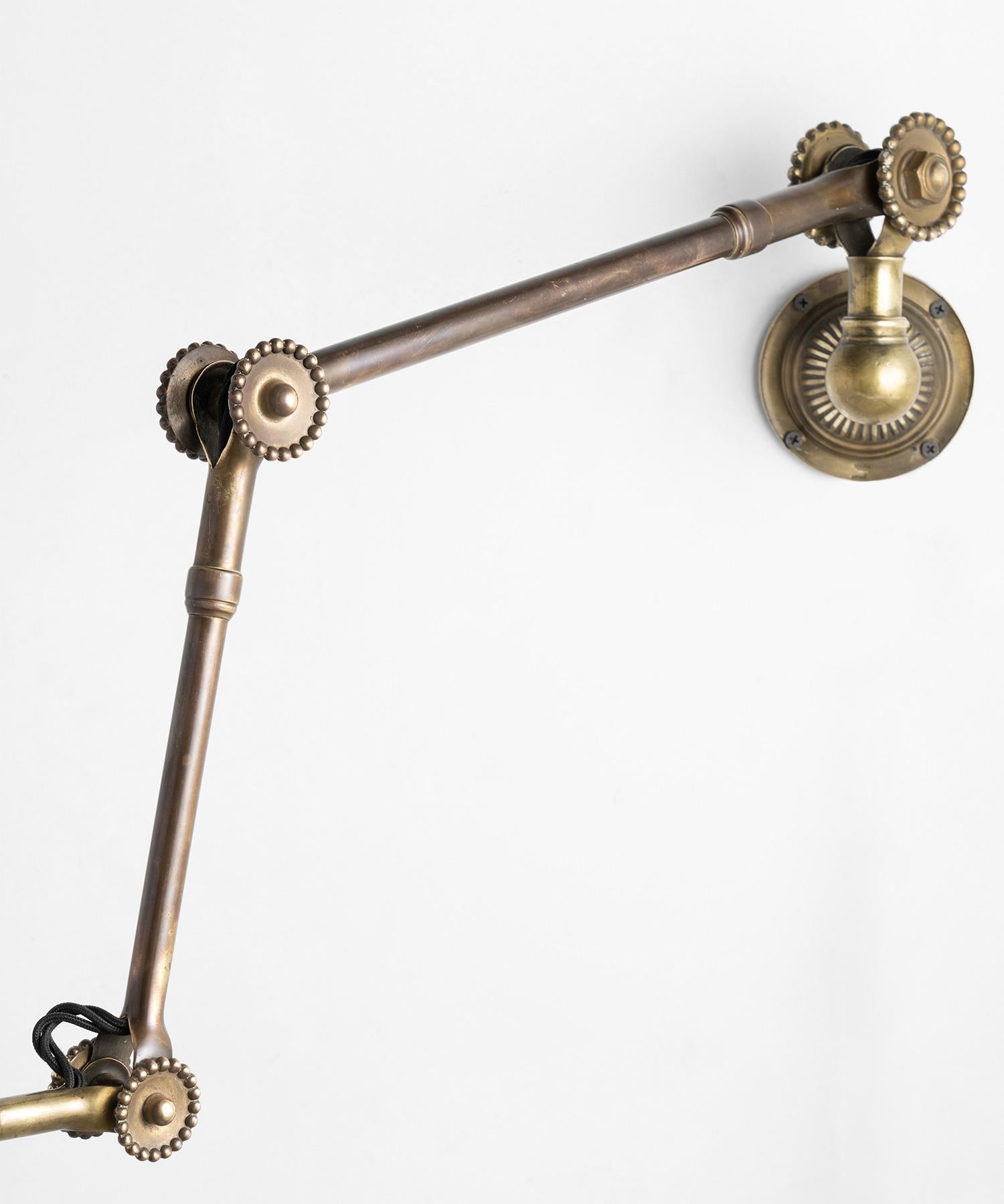 Enameled Rare Dugdills Task Lamp, England circa 1920