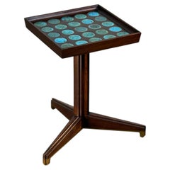 Rare Dunbar Side Table with Ceramic Natzler Tiles