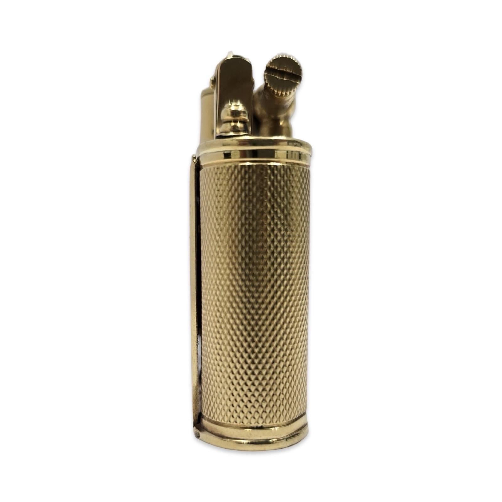 Rare Dunhill 18K Gold Watch Lighter, Art Deco Era, Working Condition In Excellent Condition For Sale In Miami, FL